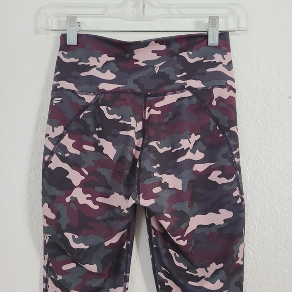 Fabletics Purple Camo Powerhold High Rise Leggings - Picture 9 of 11
